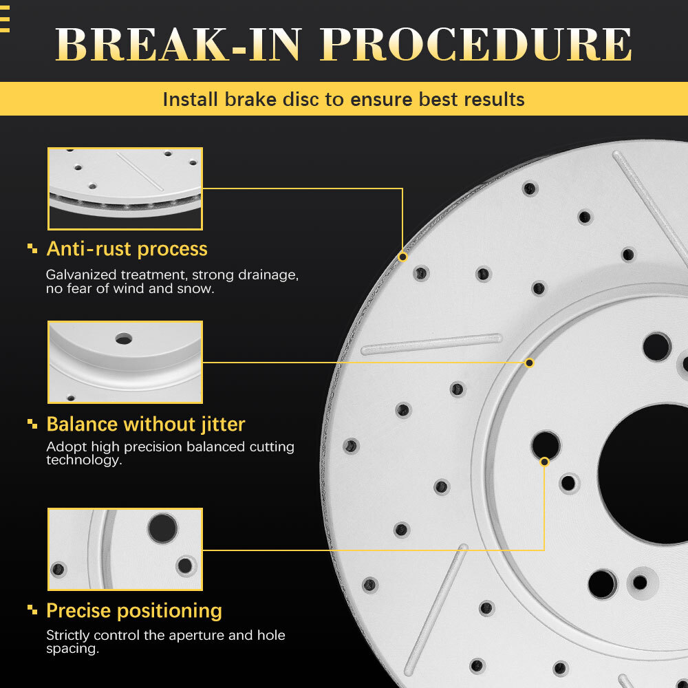 Front Rear Disc Brake Rotors Ceramic Pads For Hyundai Elantra Veloster Kia Forte
