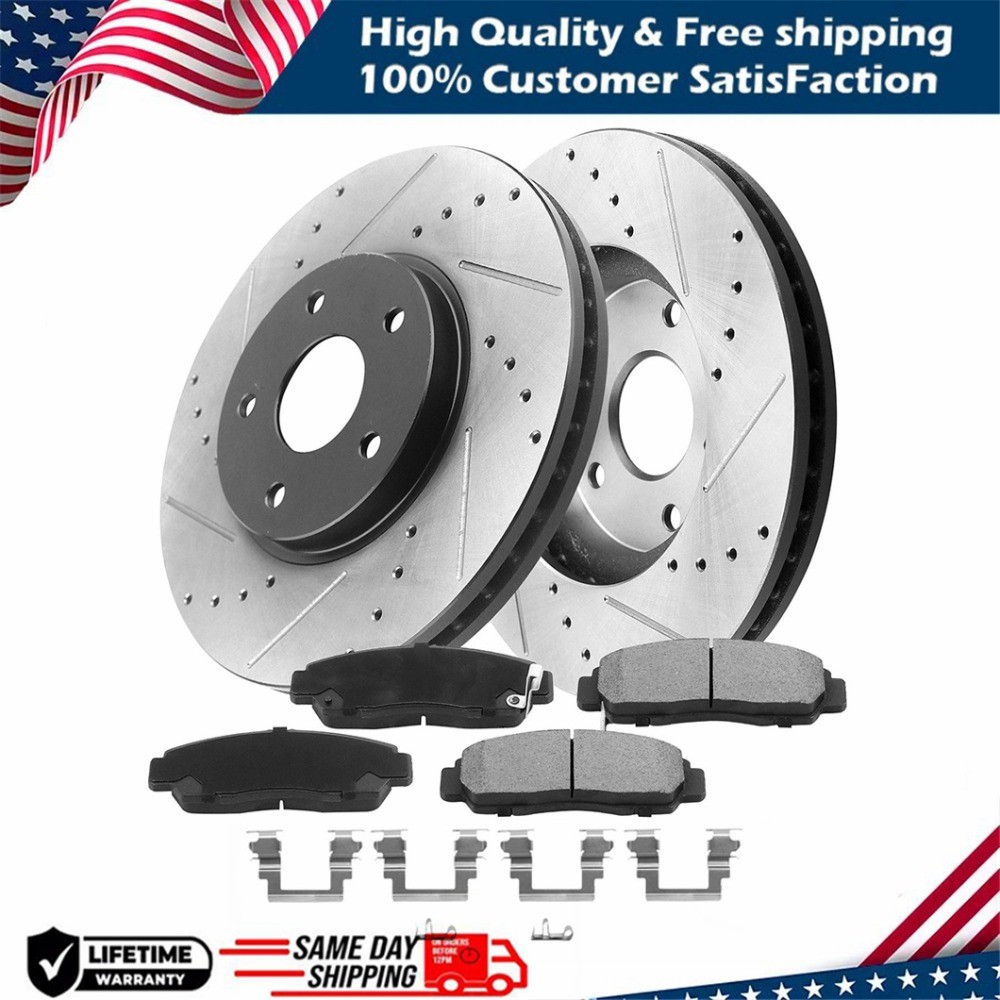 Front Disc Rotors Brake Pads for 2008-2014 Chrysler 200 Sebring Caliber Avenger