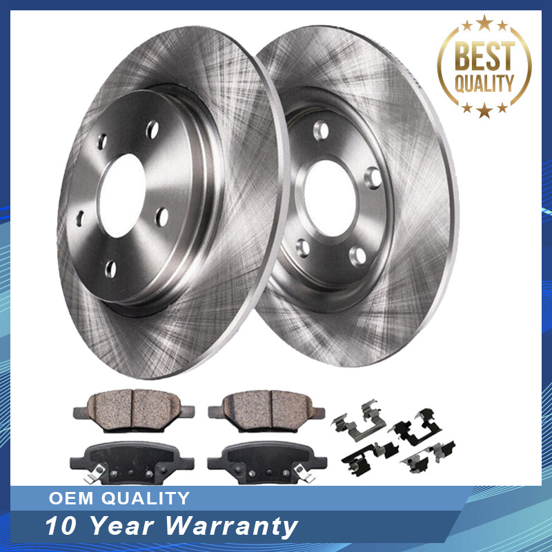 Rear Disc Rotors and Brake Pads For Buick Allure 2011-2016 Chevrolet Impala