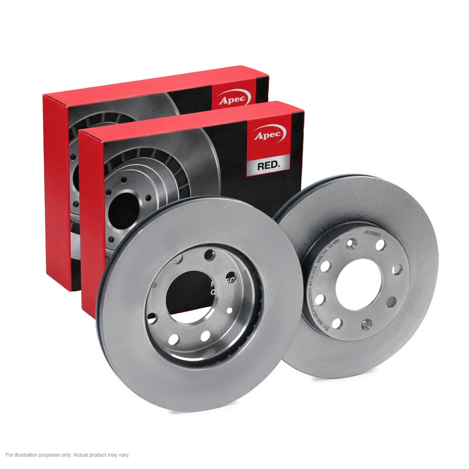 2x APEC Front Brake Discs for CHEVROLET AVEO / KALOS Saloon 236mm Vented DSK2252