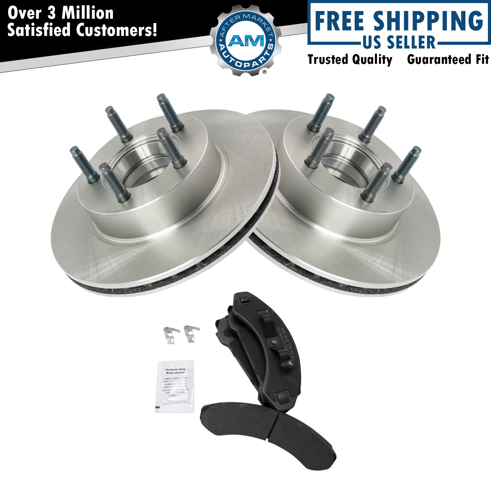Front 4WD Brake Rotor Semi Metallic Pad Kit for SUV Ranger Pickup Truck