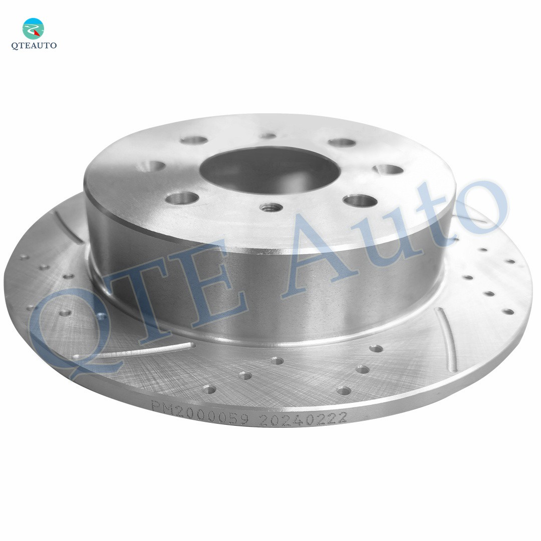 4P Front 262mm-Rear 239mm Drilled Brake Rotors For 1994 1995 Honda Civic DEL SOL