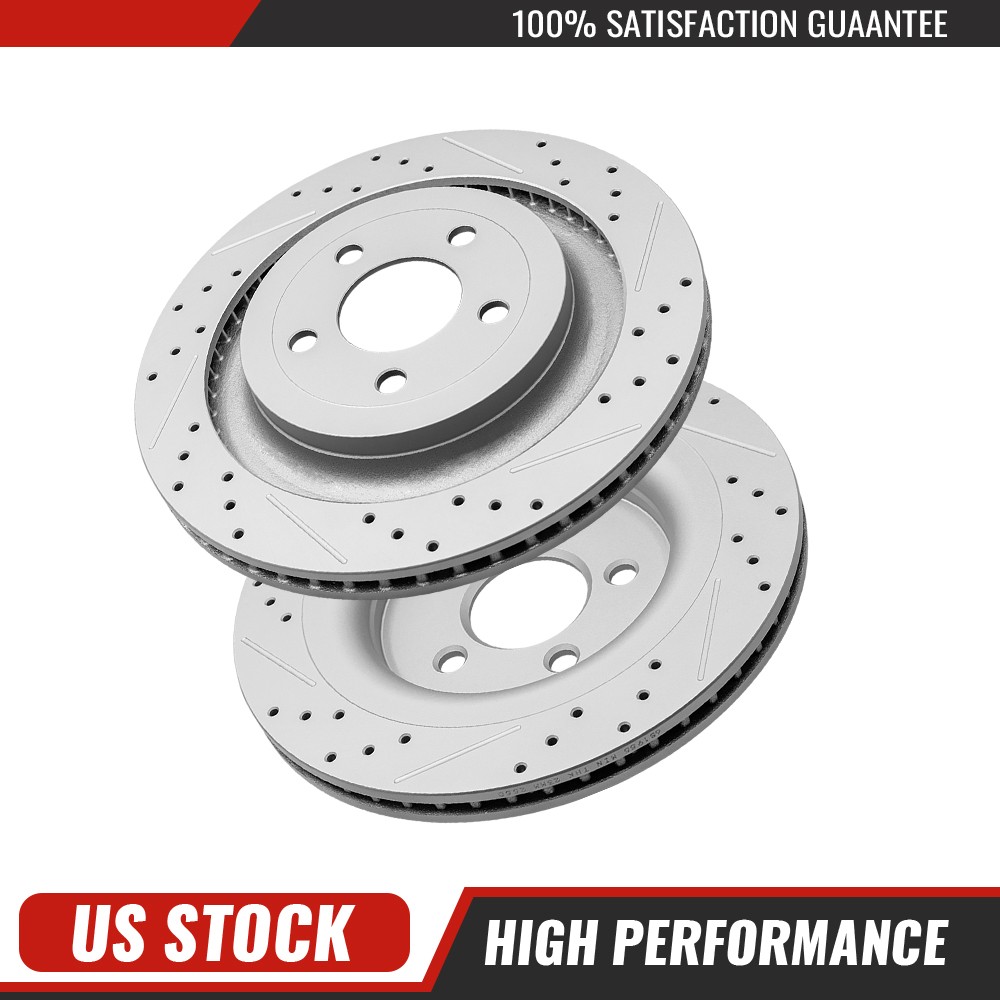 2pcs Rear Disc Brake Rotors for 2015 – 2023 Ford Mustang with Performance Pkg