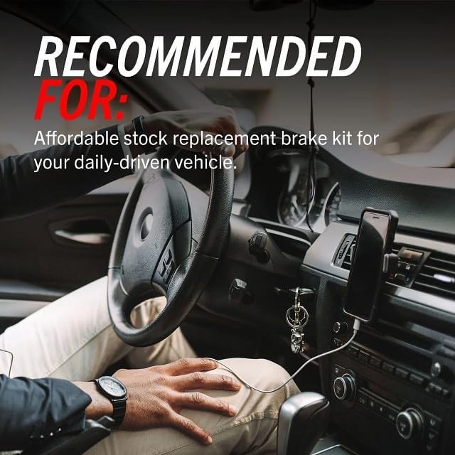 Front Brake Kit with Low-Dust Z17 Pads & Smooth Rotors for Select Toyota Models