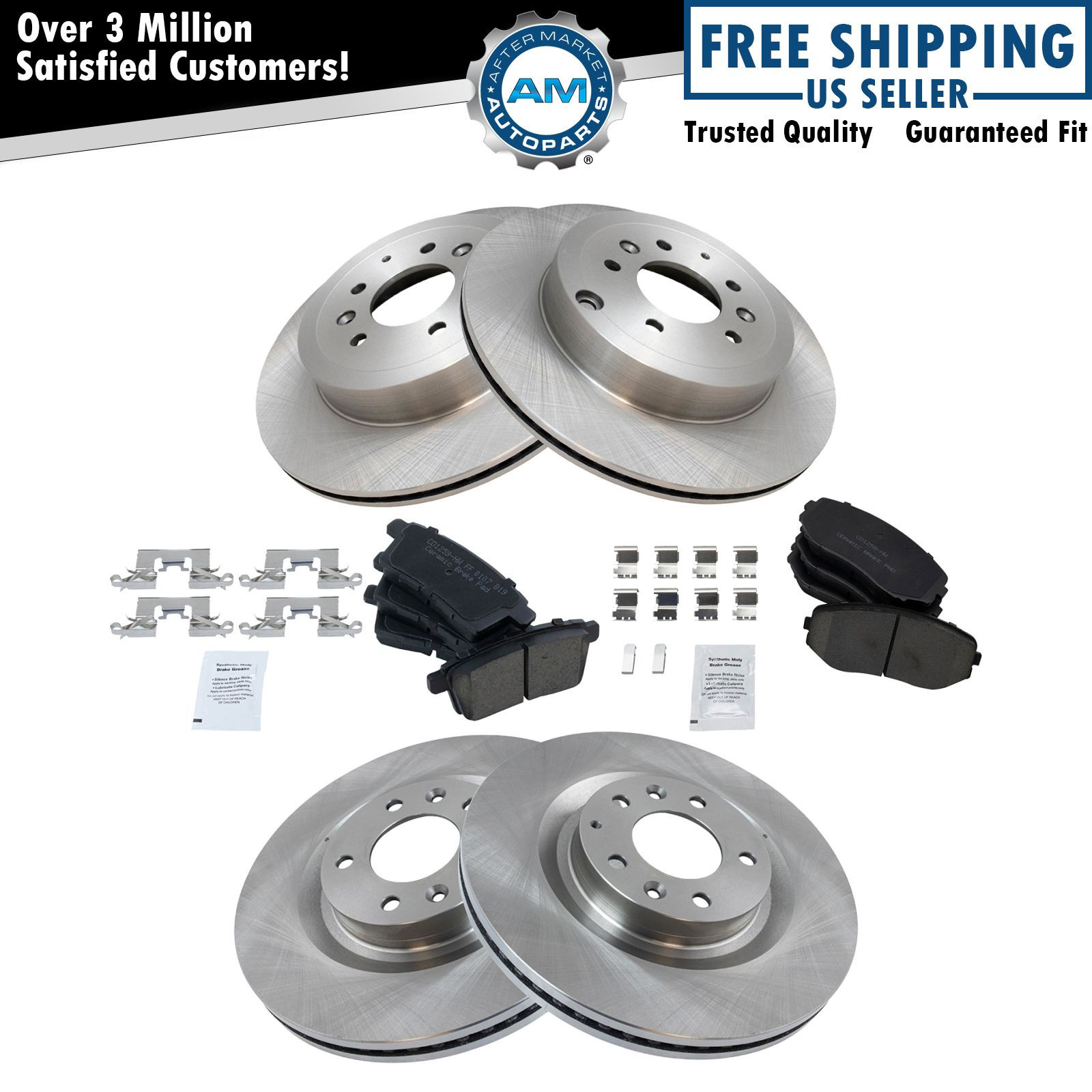 Front & Rear Ceramic Brake Pad & Rotor Kit for Mazda CX-9 SUV Truck New
