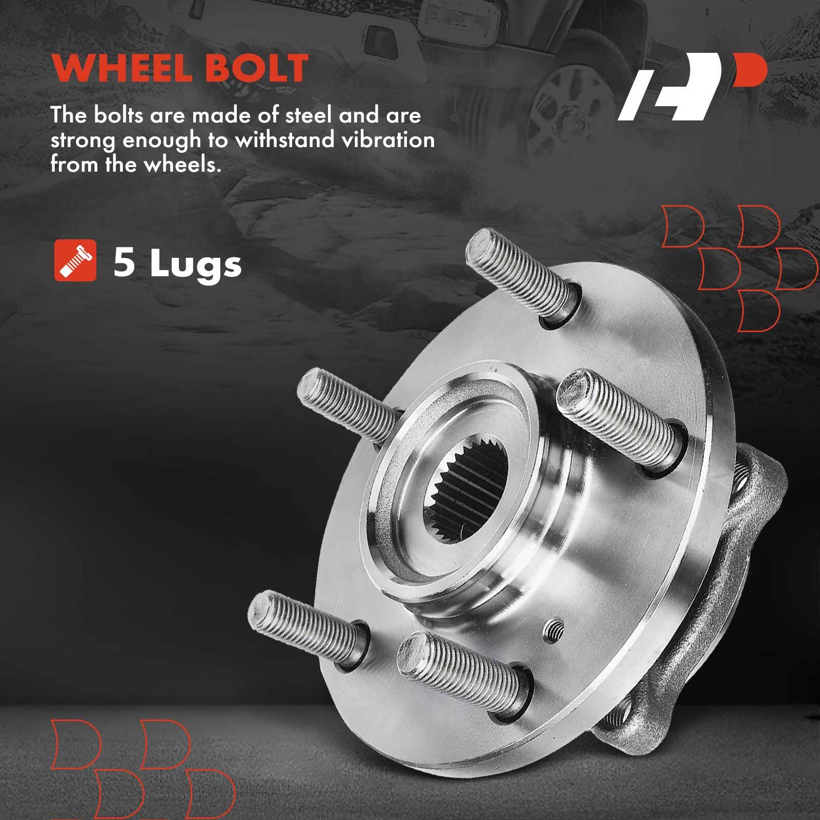 A-Premium Front Drilled Rotor&Brake Pad&Wheel Hub Bearing for Mitsubishi Eclipse