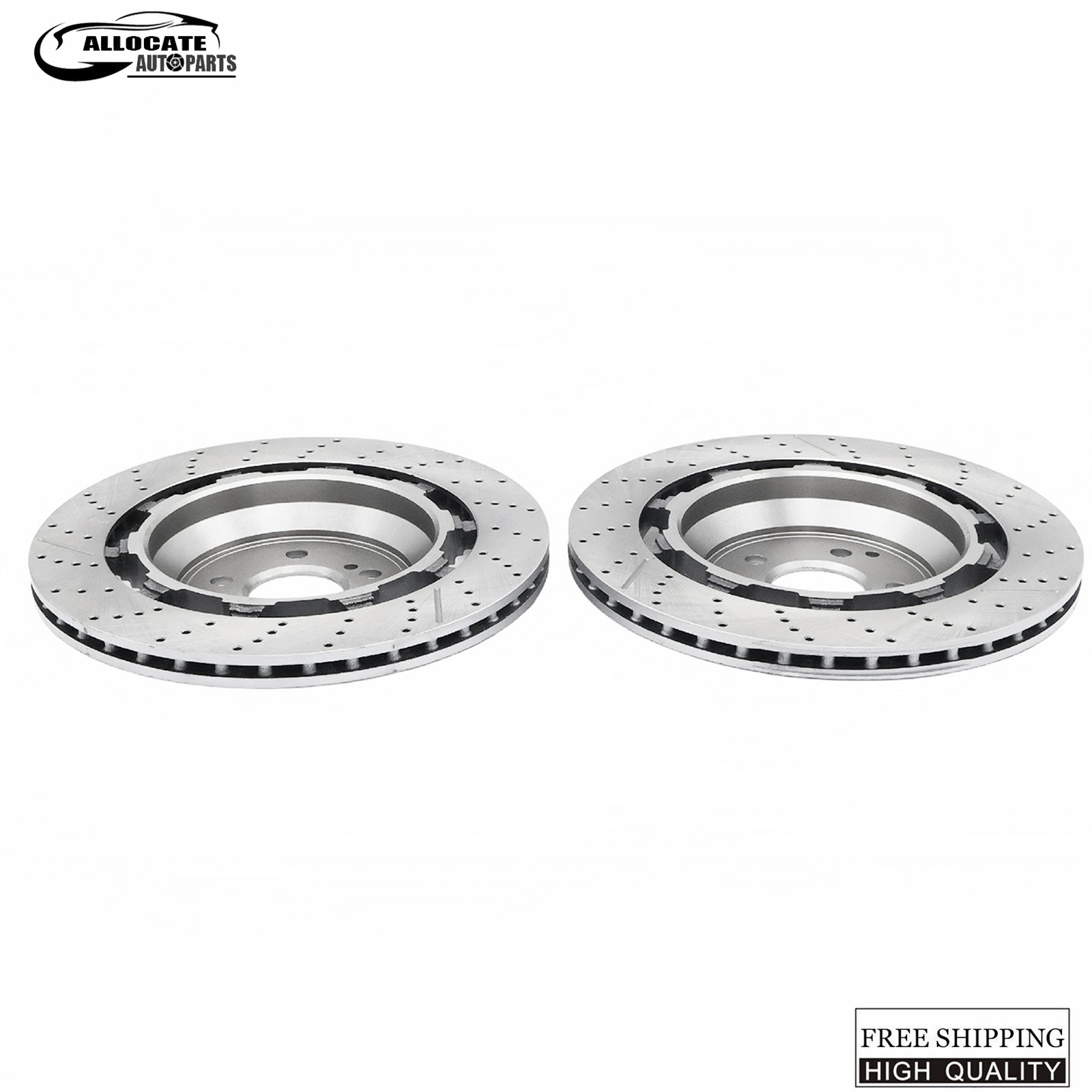 For Mercedes-benz S63 S65 W560 S650 AMG 2X Rear Brake Rotors A2224232012