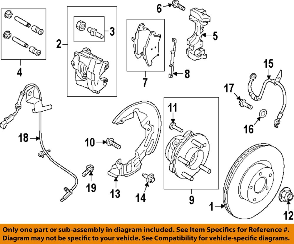 FORD OEM 13-20 Fusion Front Suspension Brake Components-Splash Shield DG9Z2K004B