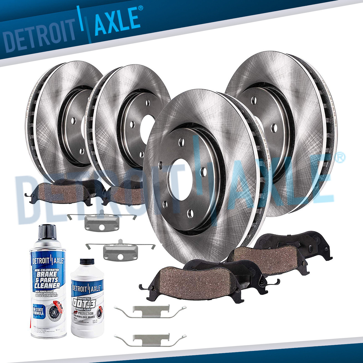 Front & Rear Brake Rotors + Ceramic Pads for 2008-2010 BMW 328i COUPE SEDAN RWD