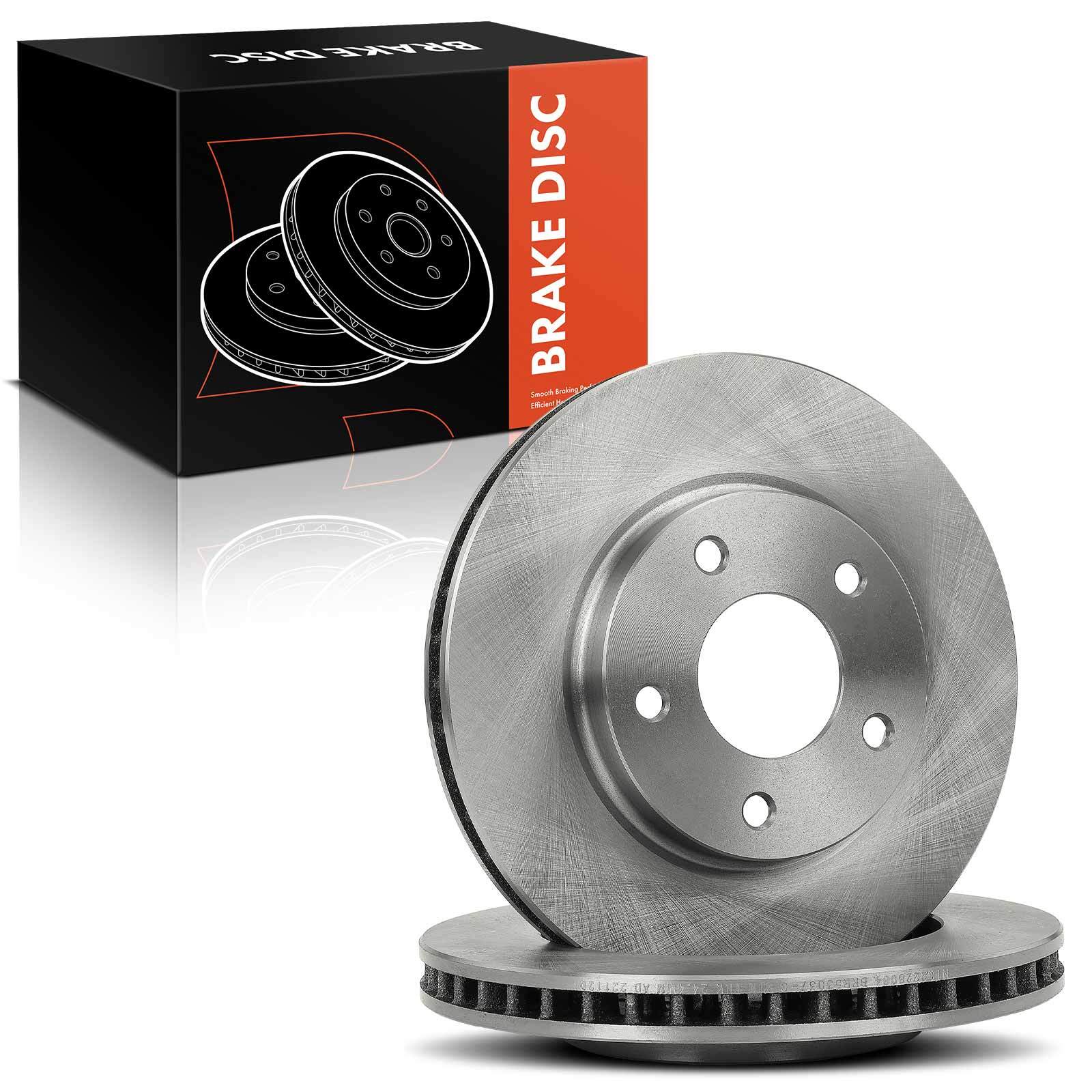 2Pcs 276mm Front Disc Brake Rotors for Dodge Caliber Mitsubishi 2007-2012 Lancer