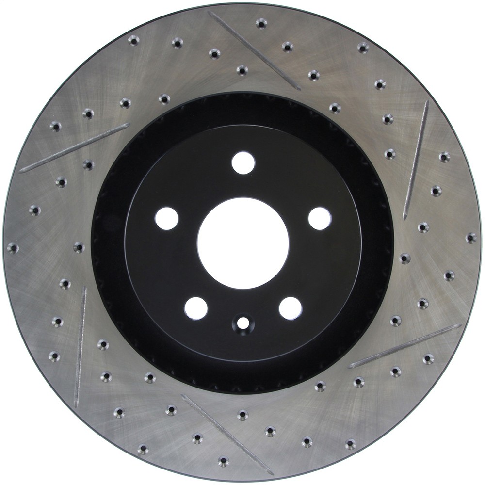 StopTech 127.62128L Front Left Drilled Disc Brake Rotor for 2009-15 Cadillac CTS