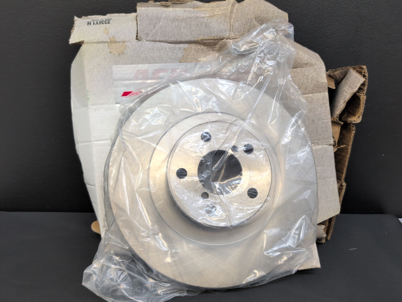 ACDelco 18A1340A Non-Coated Front Disc Brake Rotor Silver GM 19261829