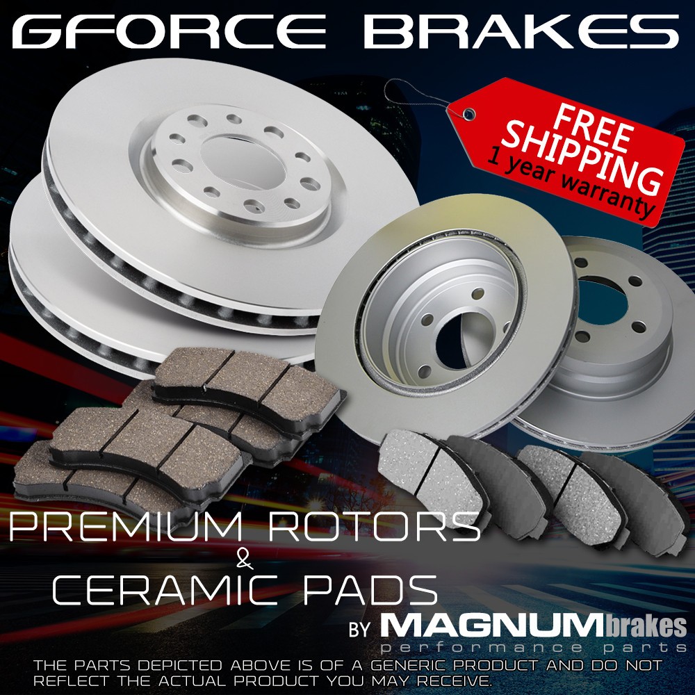 Front+Rear Premium Rotors & Ceramic Pads for 2016-2019 Subaru Legacy 3.6L Engine