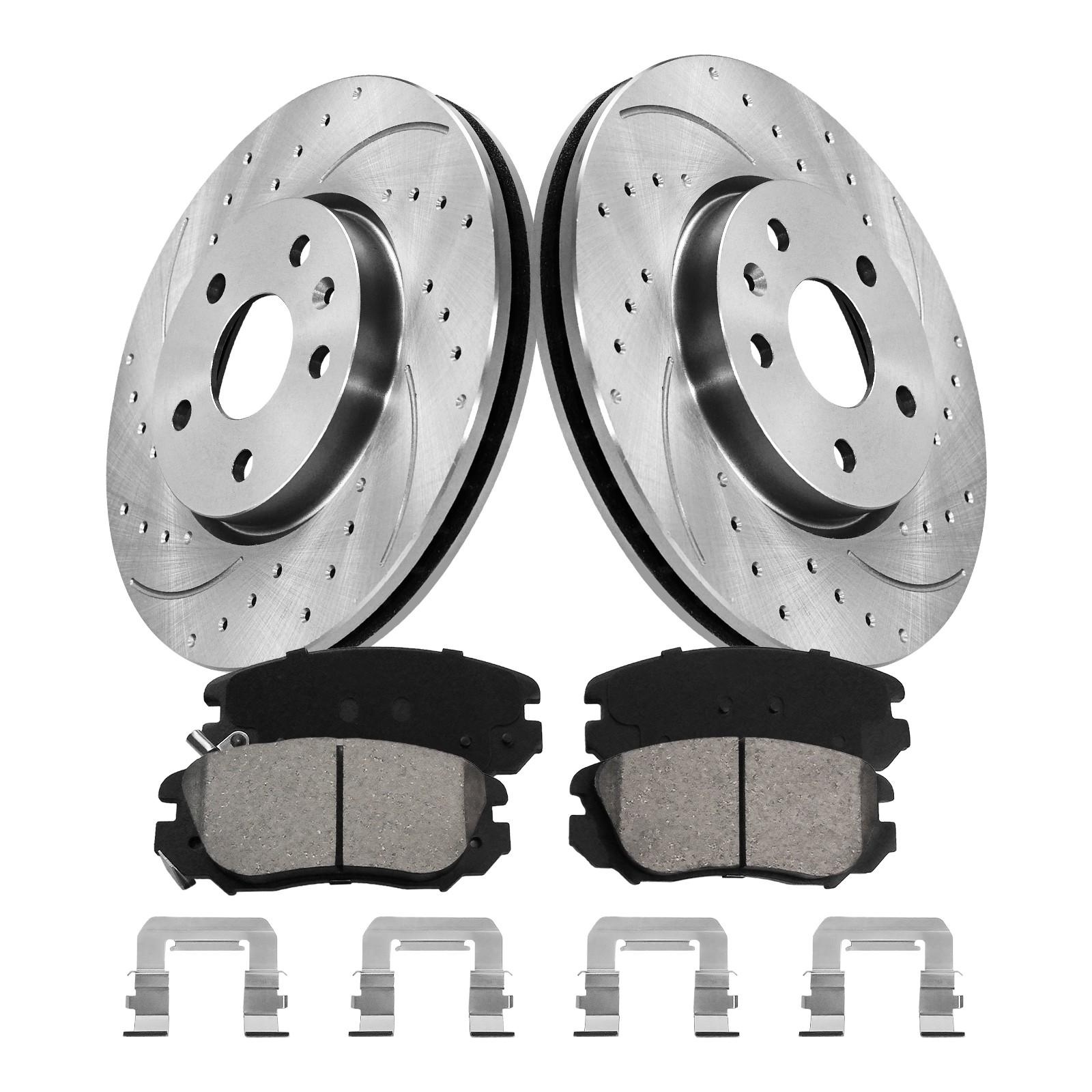 12.64 inch Front Rotors Pads for GMC Terrain Chevy Impala Equinox Buick Allure
