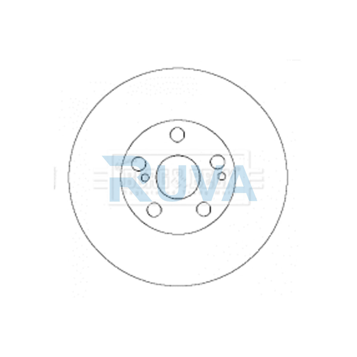 Fits Toyota Avensis 2001-2003 1.6 1.8 2.0 D Ruva Front 1x Brake Disc 4351220730