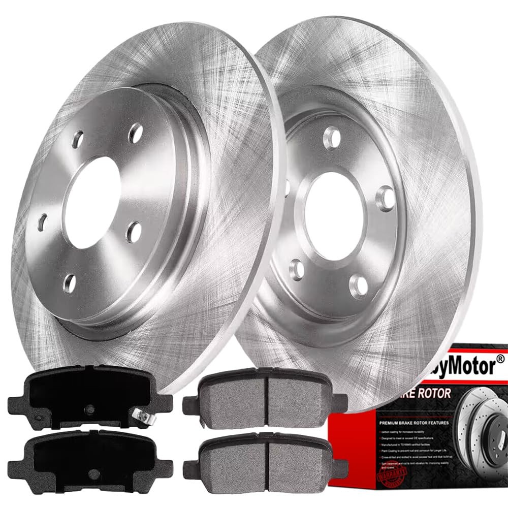 Rear Brake Rotors and Brake Pads For 04-08 Pontiac Grand Prix 2005-2008 Allure