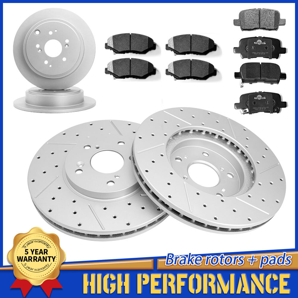 Front Rear Brake Rotors & Ceramic Pads Kit For 2003 – 2008 Honda Pilot