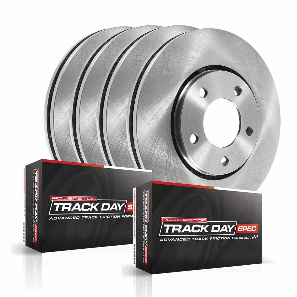 TDSK7109 Powerstop 4-Wheel Set Brake Disc and Pad Kits Front & Rear for VW Golf