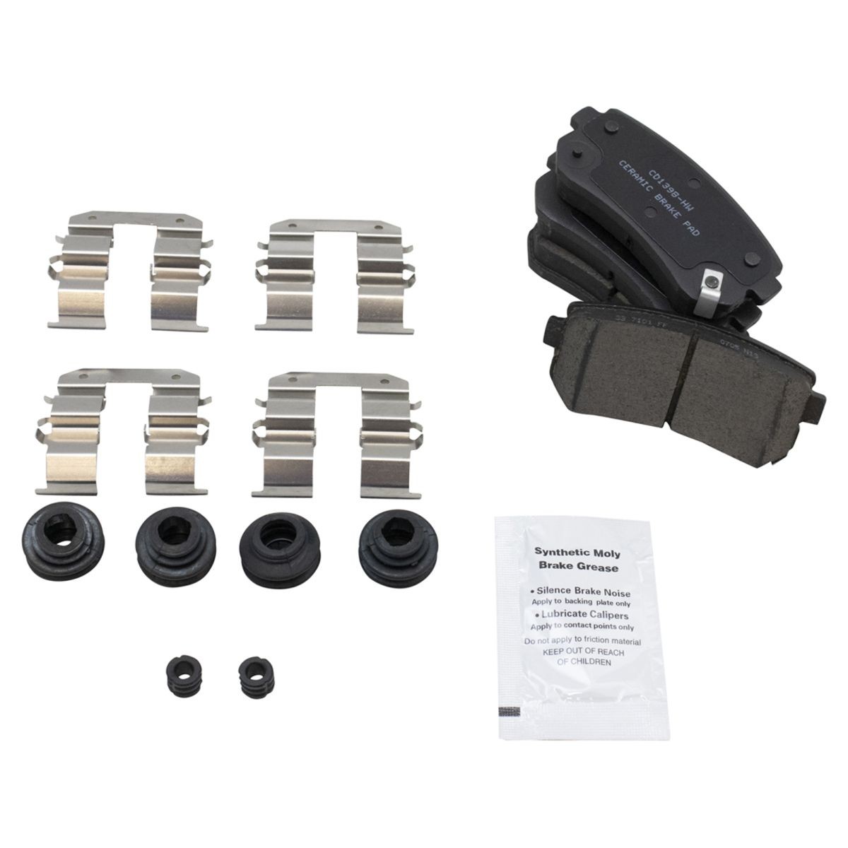 Ceramic Brake Pad & Rotor Set Front & Rear Kit for Hyundai Tucson Sportage