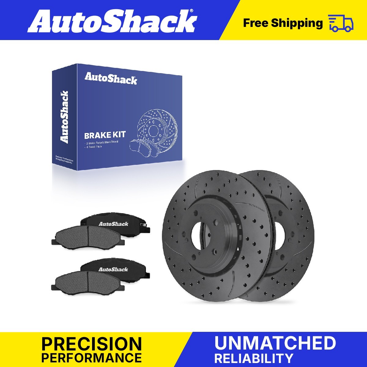 Front Drilled Slotted Brake Rotors Ceramic Pads for Honda Odyssey 2024