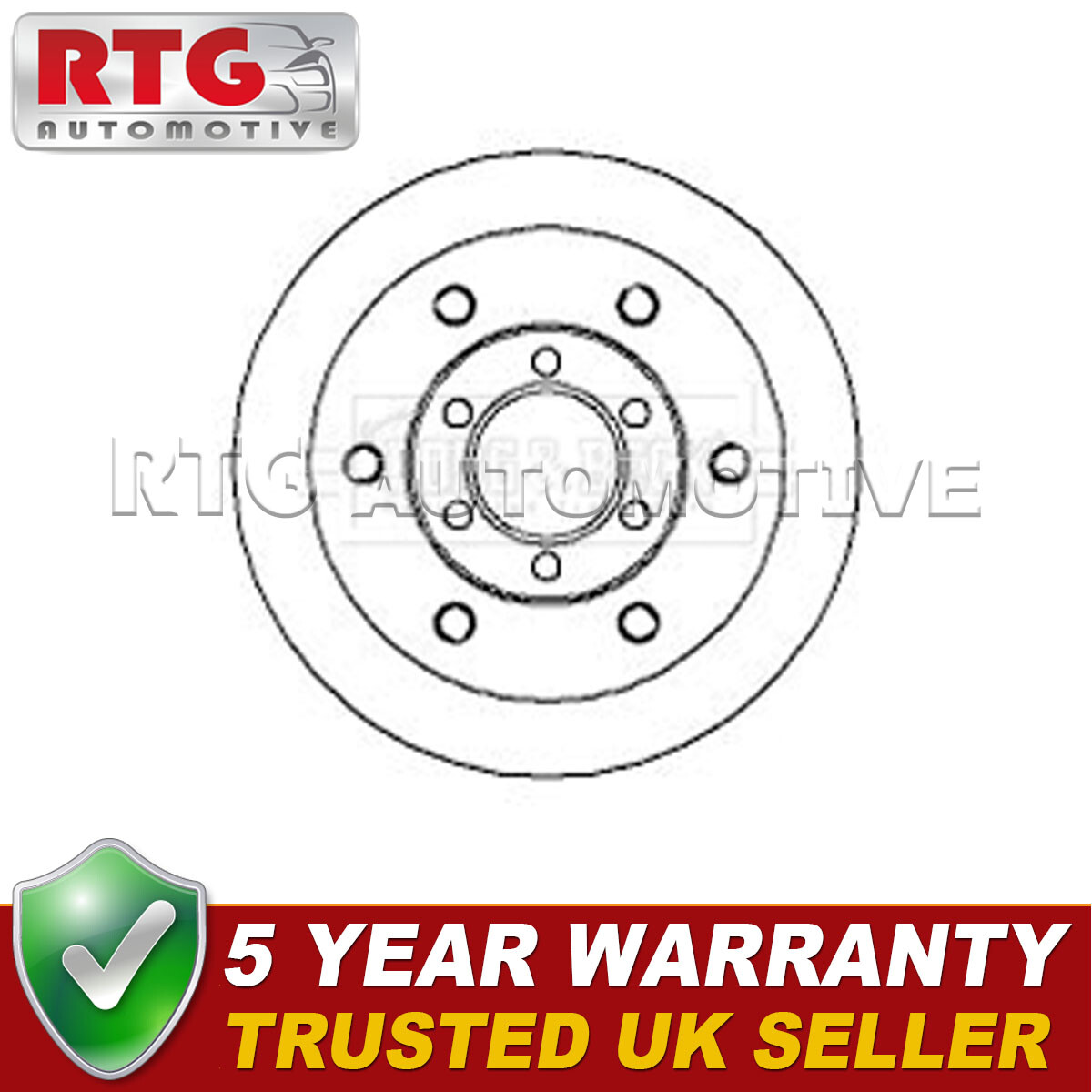 Front 1x Brake Disc Fits Iveco Daily 1990-2007 2.3 D 2.5 2.8 3.0 93831918