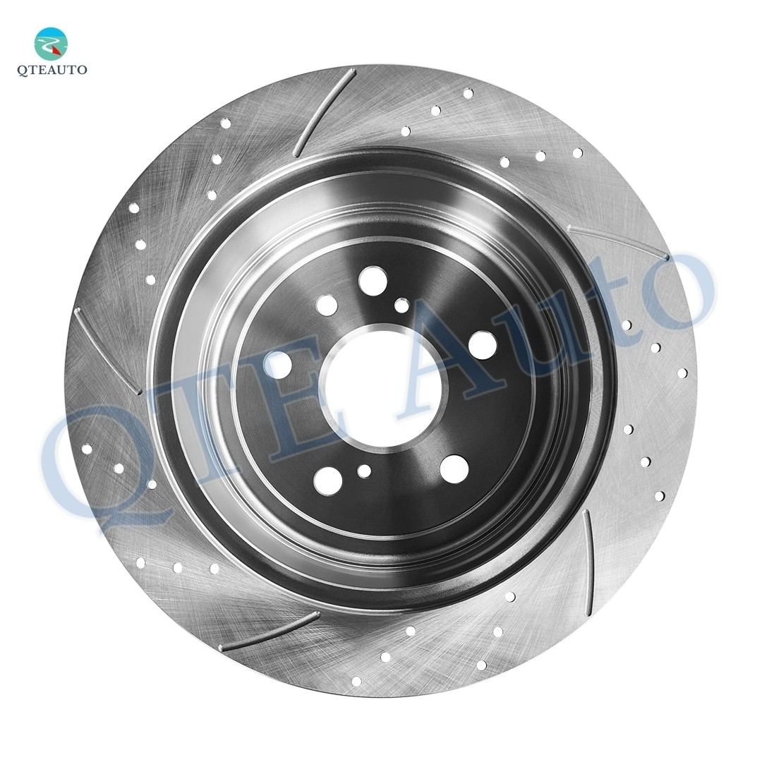 Set of 4 Front-Rear Drilled Slotted Brake Disc Rotors For 2004-2006 Lexus RX330