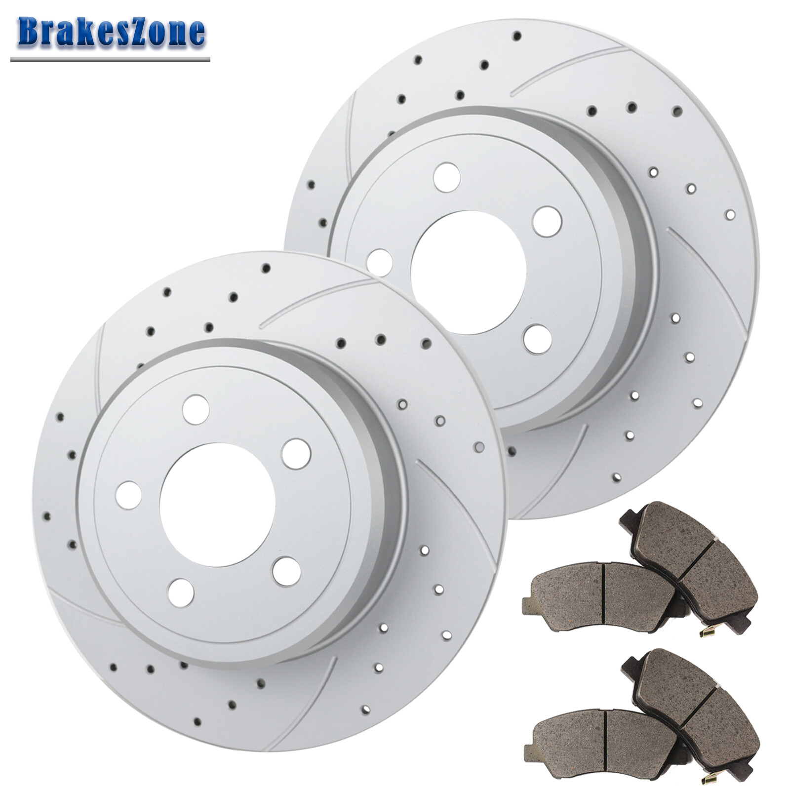 320mm Rear Brake Rotors and Pads Fit for Dodge Challenger Charger Magnum Brakes