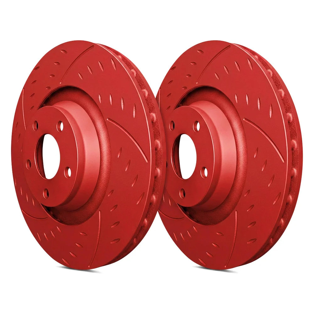 SP Performance Diamond Slot Dimpled & Slotted 1-Piece Brake Rotors