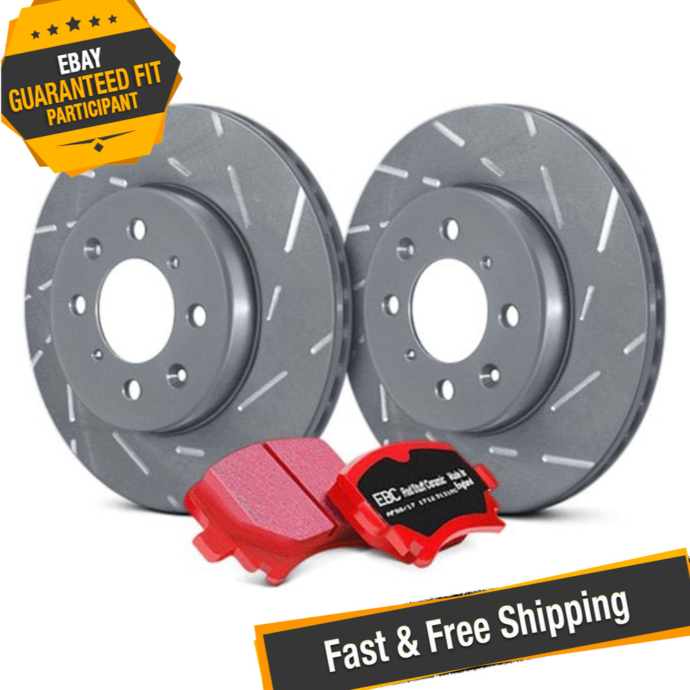 EBC S4KR1512 Stage 4 Signature Slotted Rear Brake Kit for 15-19 Mini Cooper