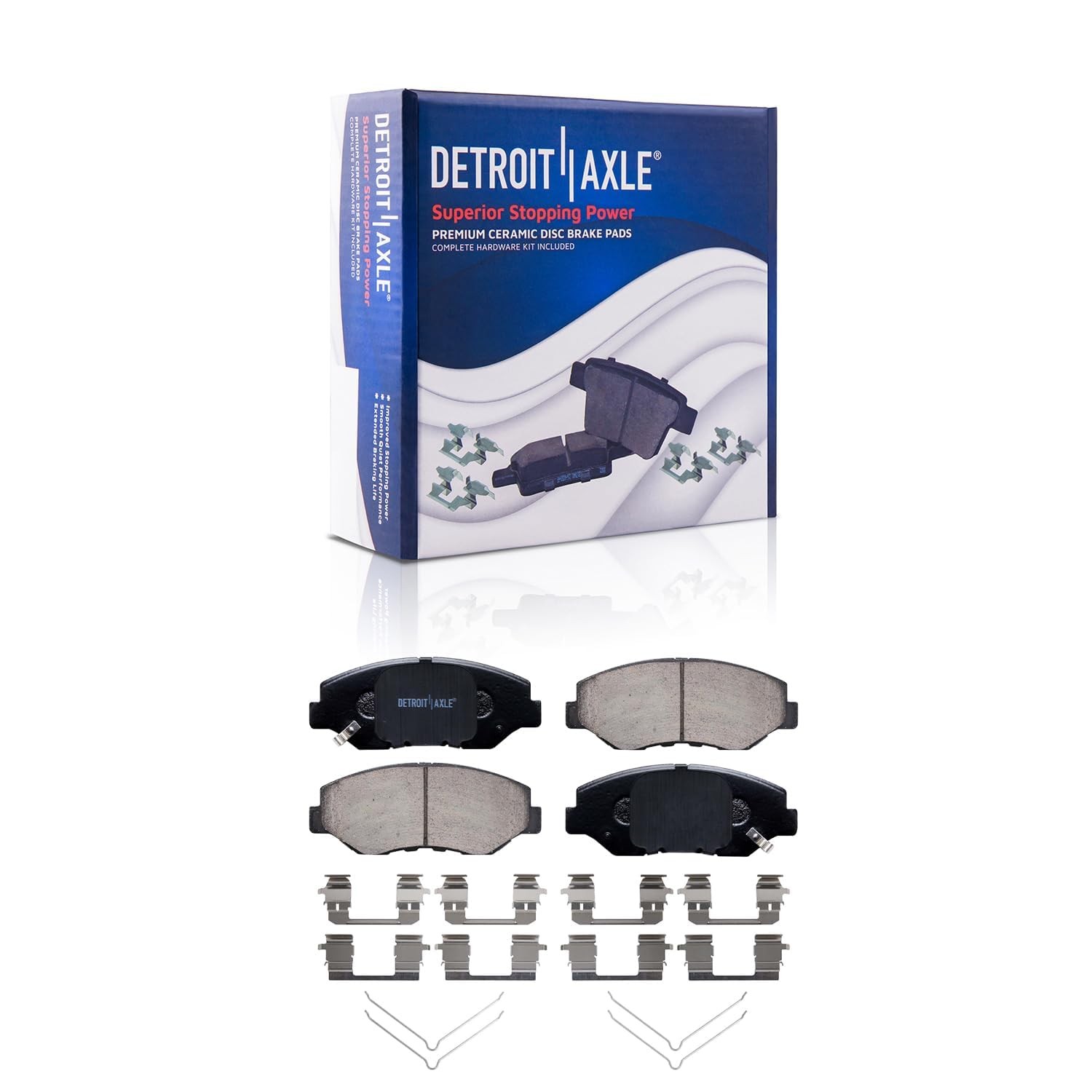 Front & Rear Brake Pads for 2008-2017 Honda Accord