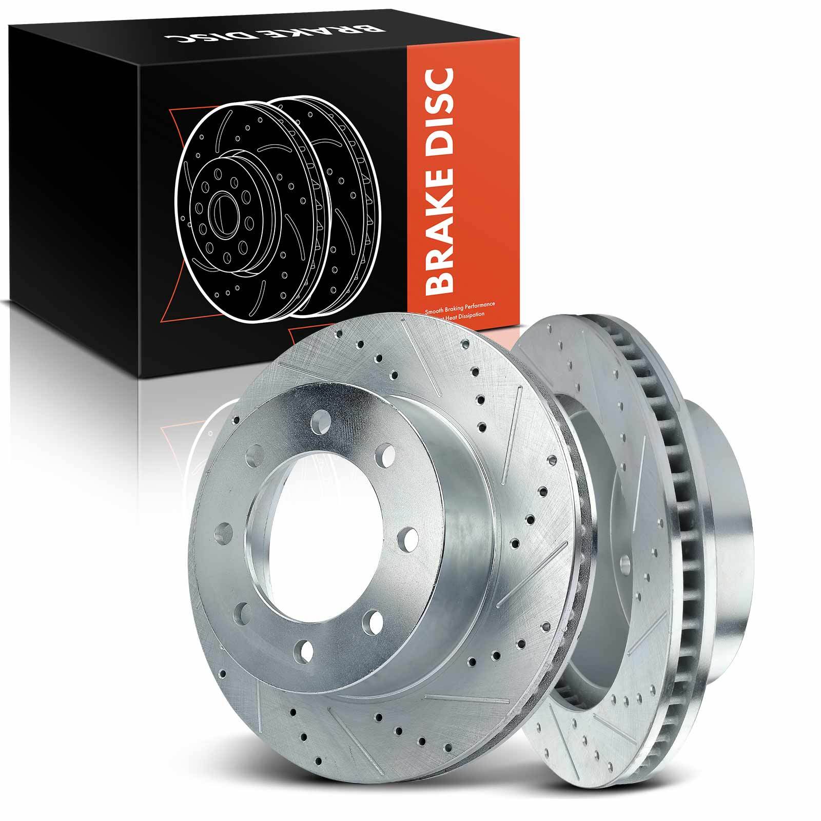 Drilled & Slotted Brake Rotors for Dodge Ram 1500 2006-2008 2500 2003-2008 Front