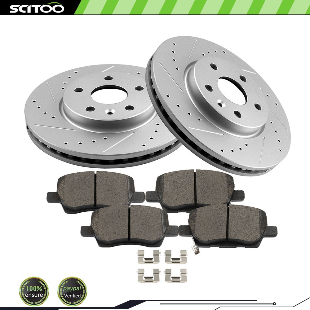 Front Brake Rotors And Ceramic Pads for Chevrolet Sonic 2018 2019-2020
