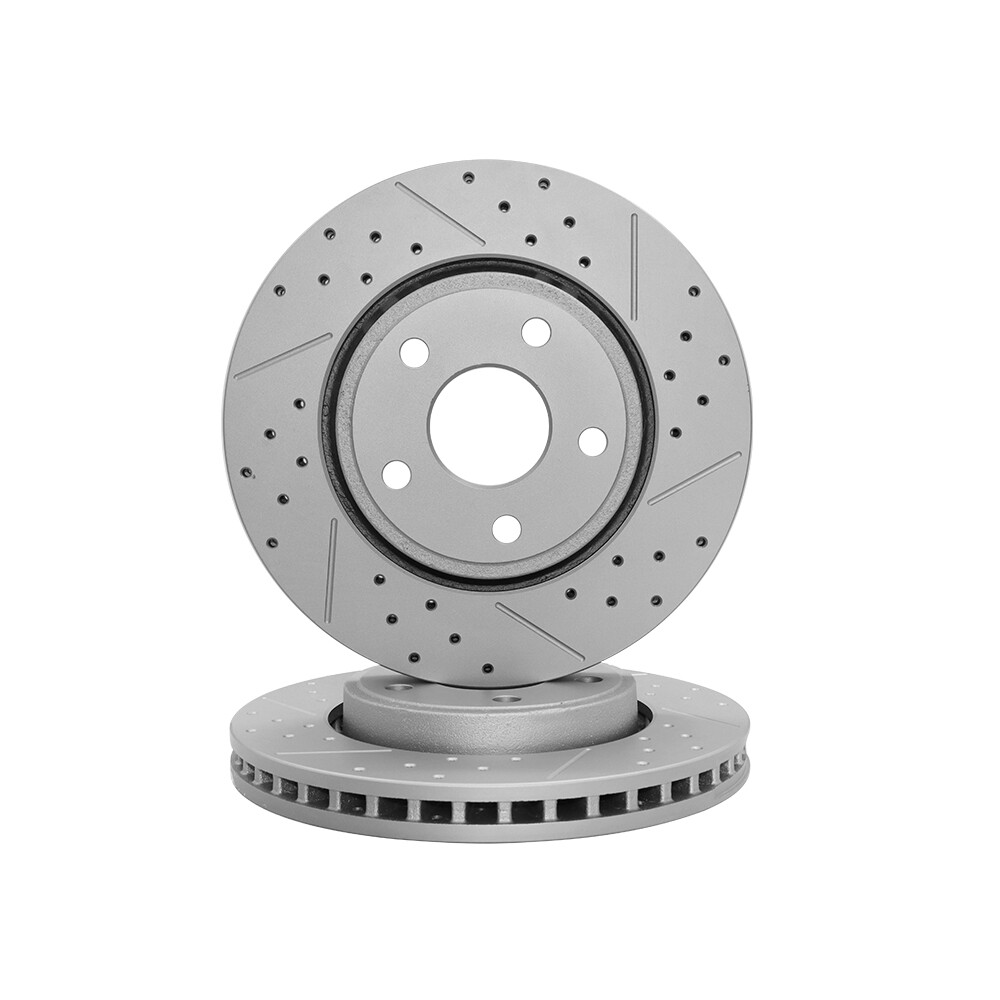 Front Rear Disc Brake Rotors Ceramic Pads For Dodge Durango Jeep Grand Cherokee
