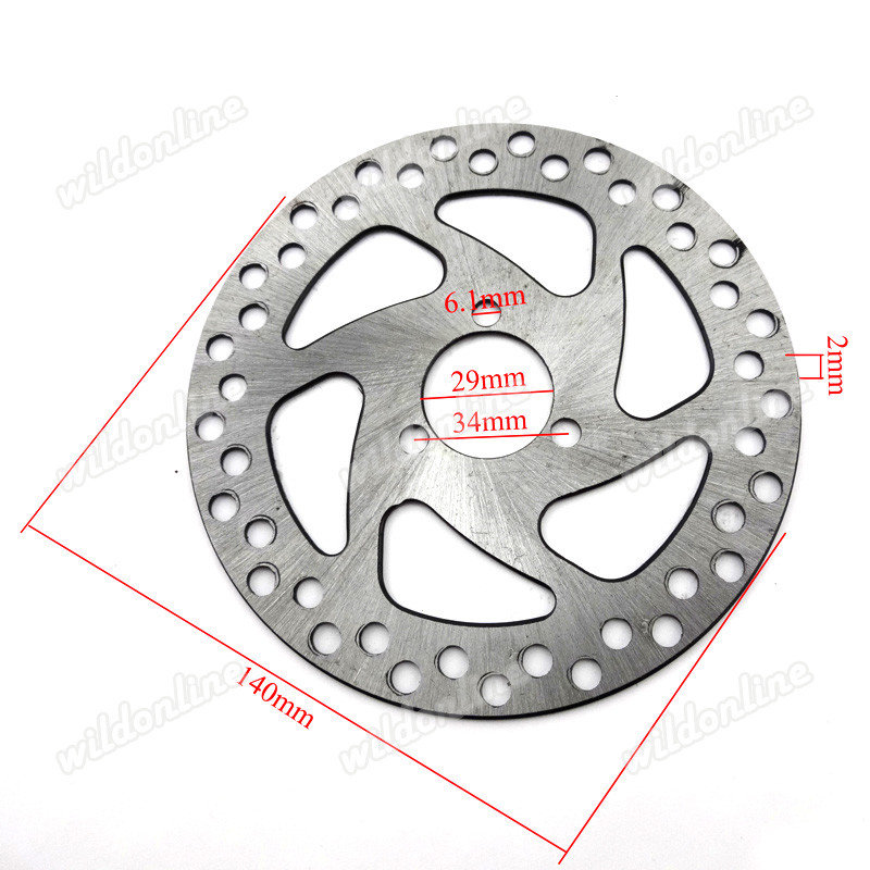 140mm Brake Disc Rotor 29mm Mini Pocket Gas Electric Scooter Bike Dirt ATV Quad