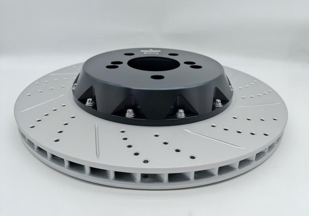 Two-pieces Fixed Rear Brake Disc Rotor (370X24 )For BMW M2 M3 M4 (15-20)(16-21)