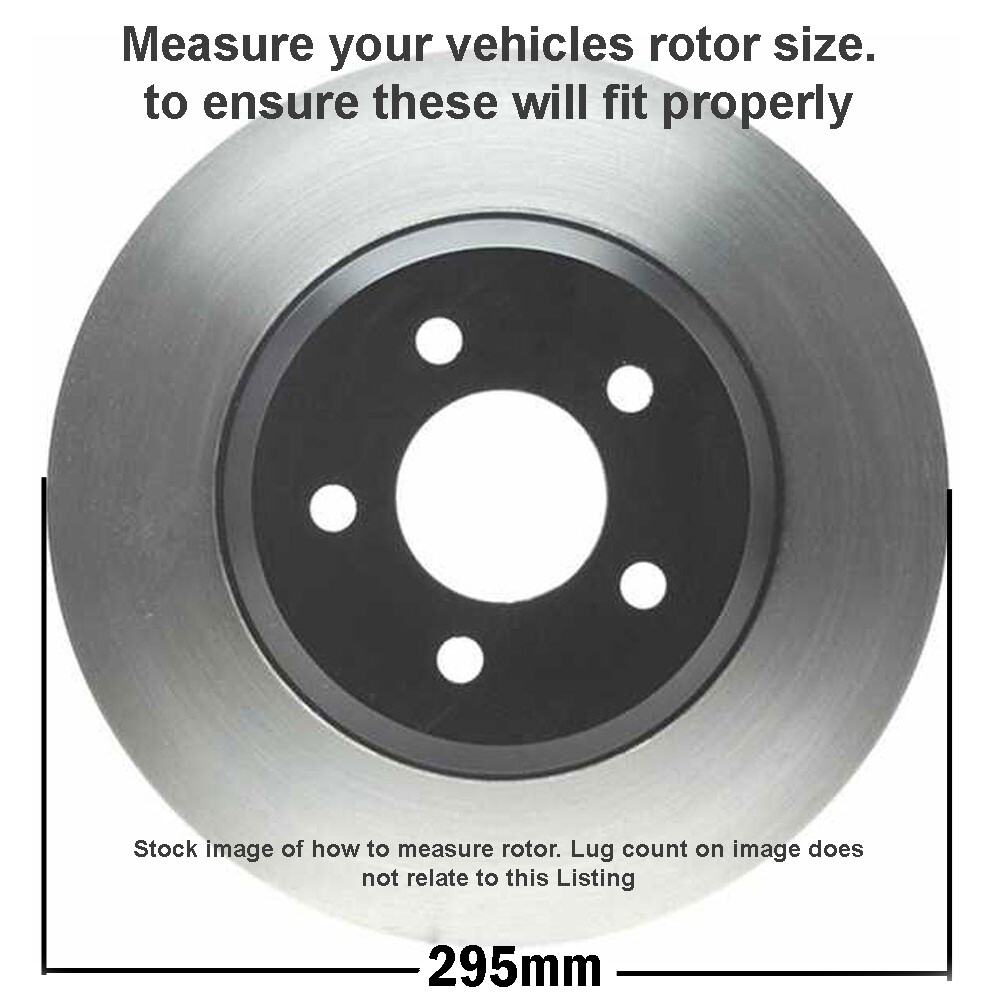 295mm Front Drilled Brake Rotors + Ceramic Pads for Mercedes-Benz E320 E350