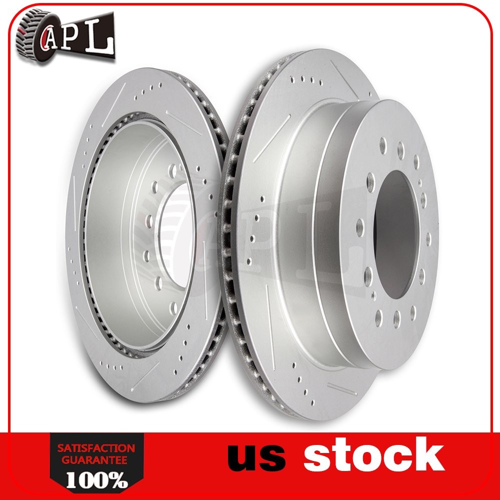 2X Rear Brake Discs Rotors For 2003 2004 2005 2006 2007 2008 2009 Lexus GX470