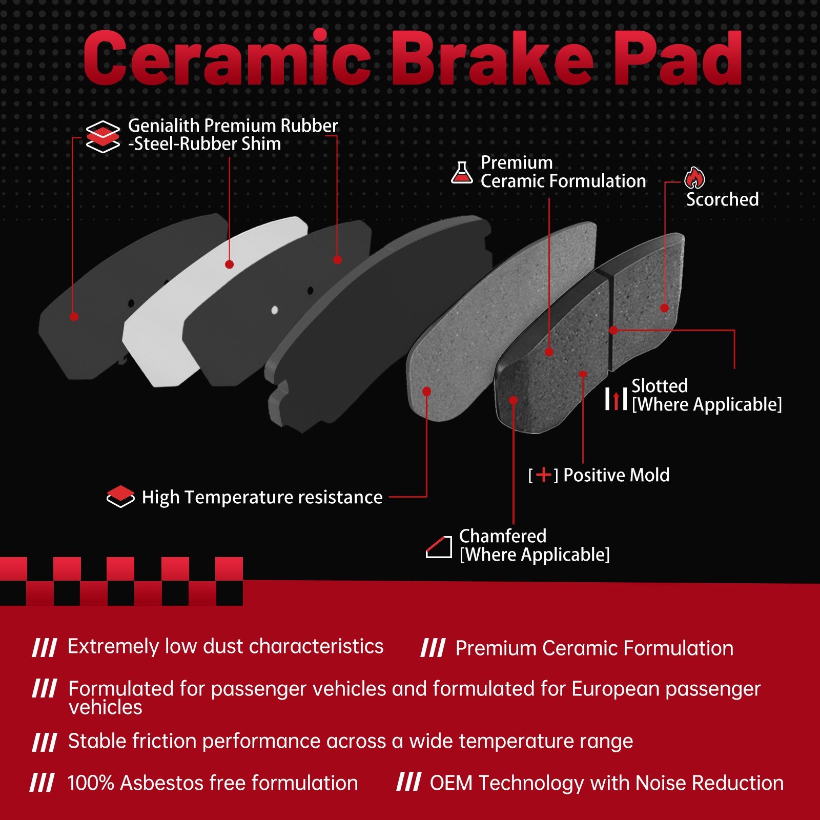 Front Rear Brake Rotors Brake Pads for Chevy Silverado GMC Sierra 1500 Tahoe