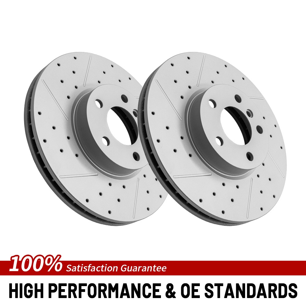 332 mm Front Drilled Disc Brake Rotor For 2007 2008 2009 2010-2019 BMW X5 BMW X6
