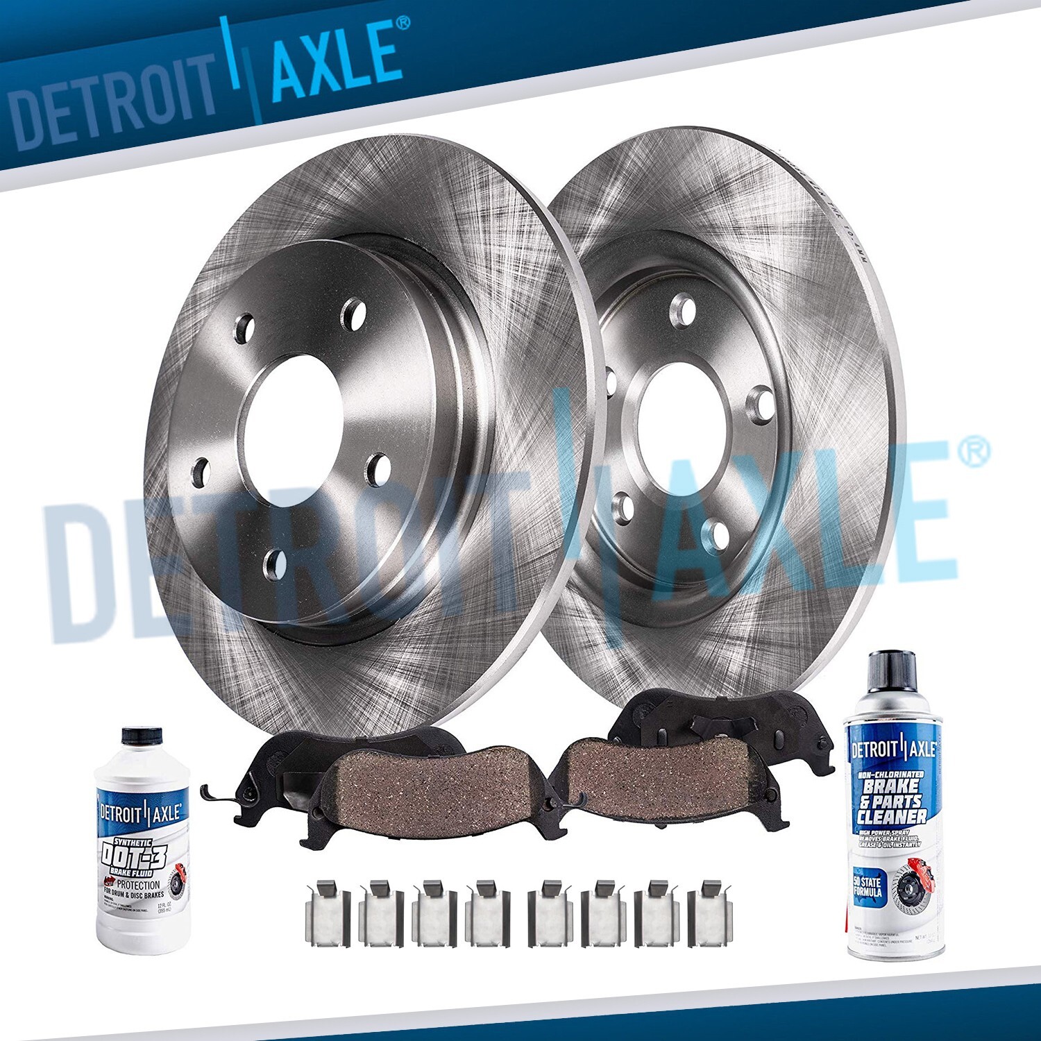 12.99” (330mm) Rear Brake Rotors and Ceramic Pads for Lincoln MKS MKX Ford Edge
