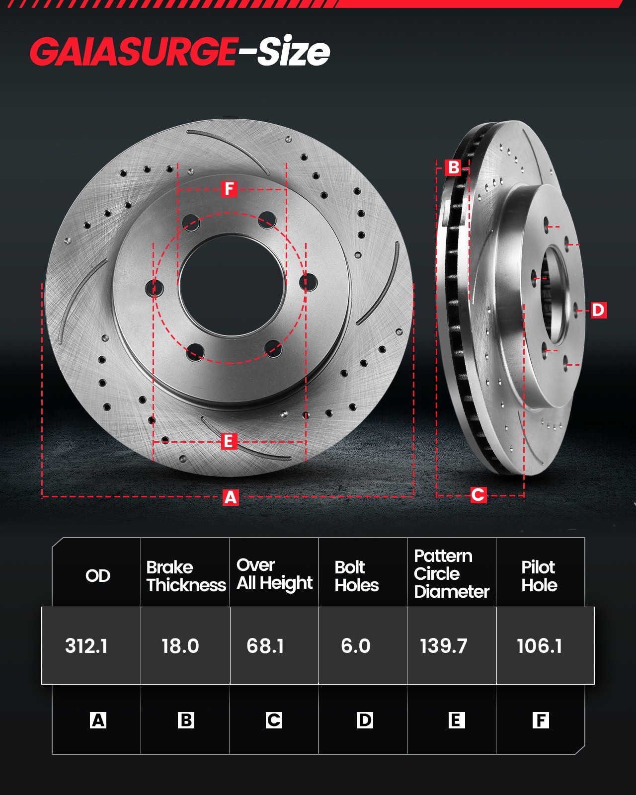 12.6″ Front 12.3″ Rear Brake Rotors Pads FOR 2001-2005 2006 2007 Toyota Sequoia