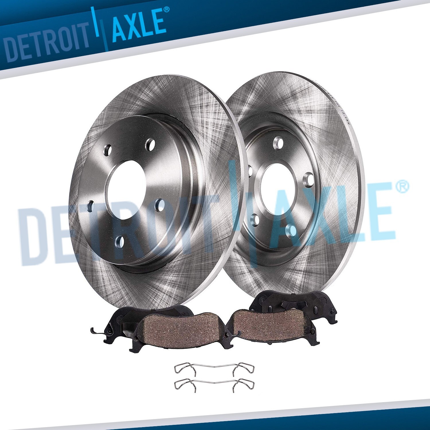 Rear Disc Brake Rotors & Ceramic Pads for 2012 2013 2014 2015-2018 Ford Focus