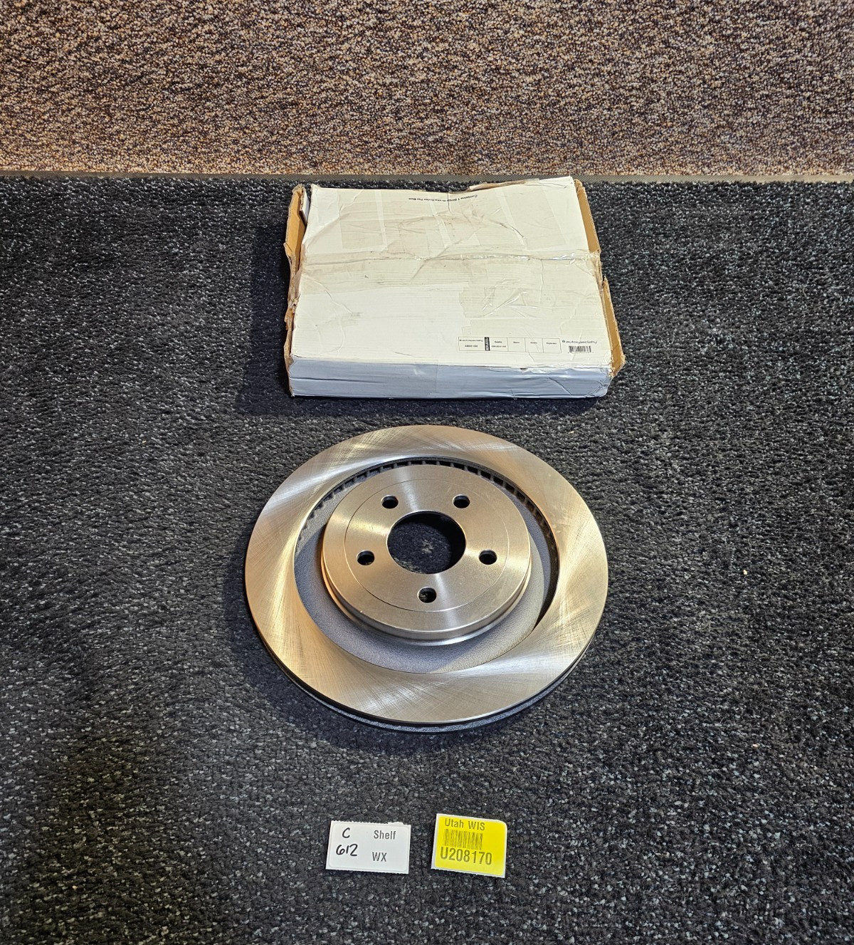 PowerStop AR85160 Plain Surface Rear Brake Rotor Fits 2015-2023 Ford Mustang