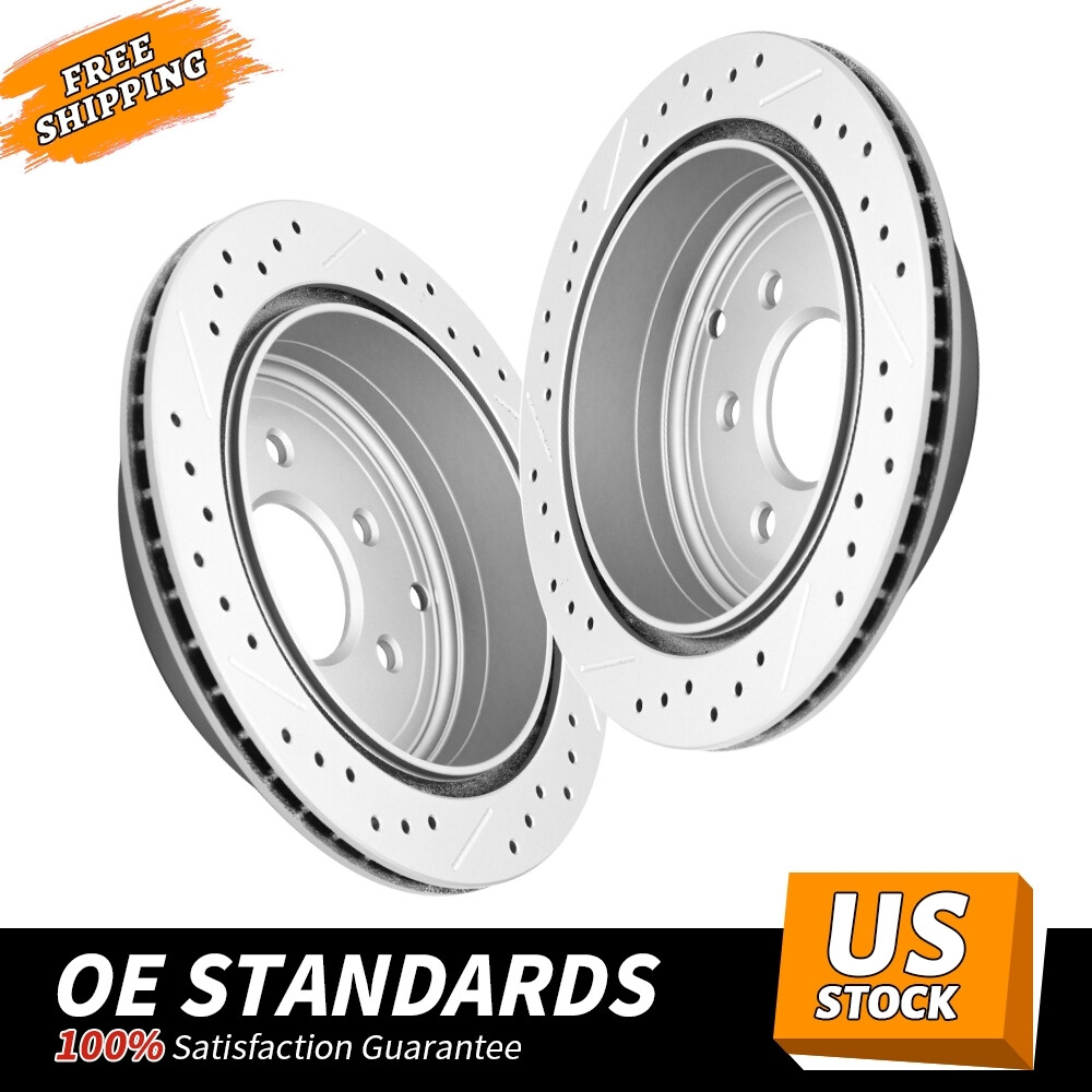 286mm Rear Drilled Brake Rotors for Nissan Frontier Xterra Suzuki Equator