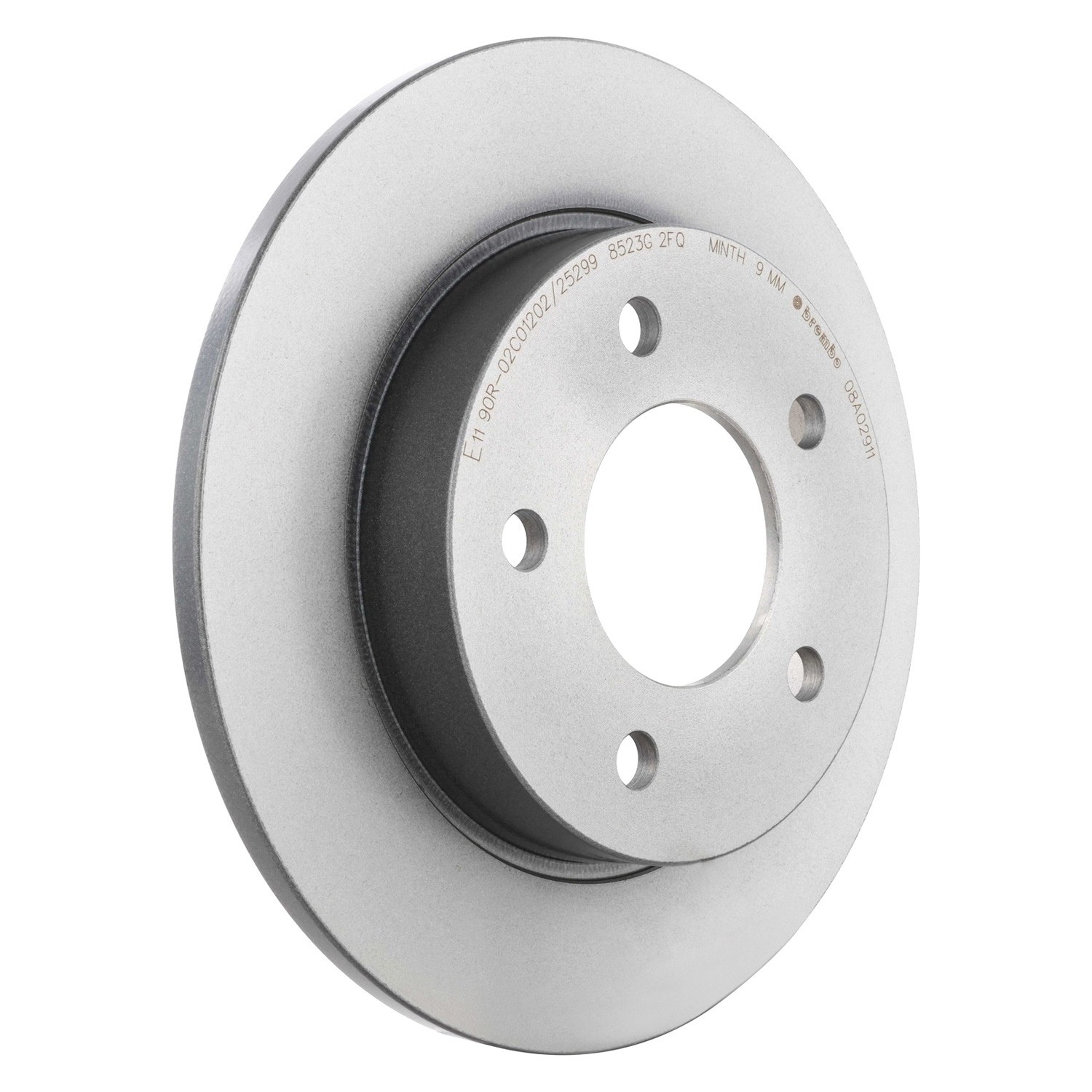 For Mazda 3 2004-2013 Brembo 08.A029.11 Replacement Plain Solid Rear Brake Rotor