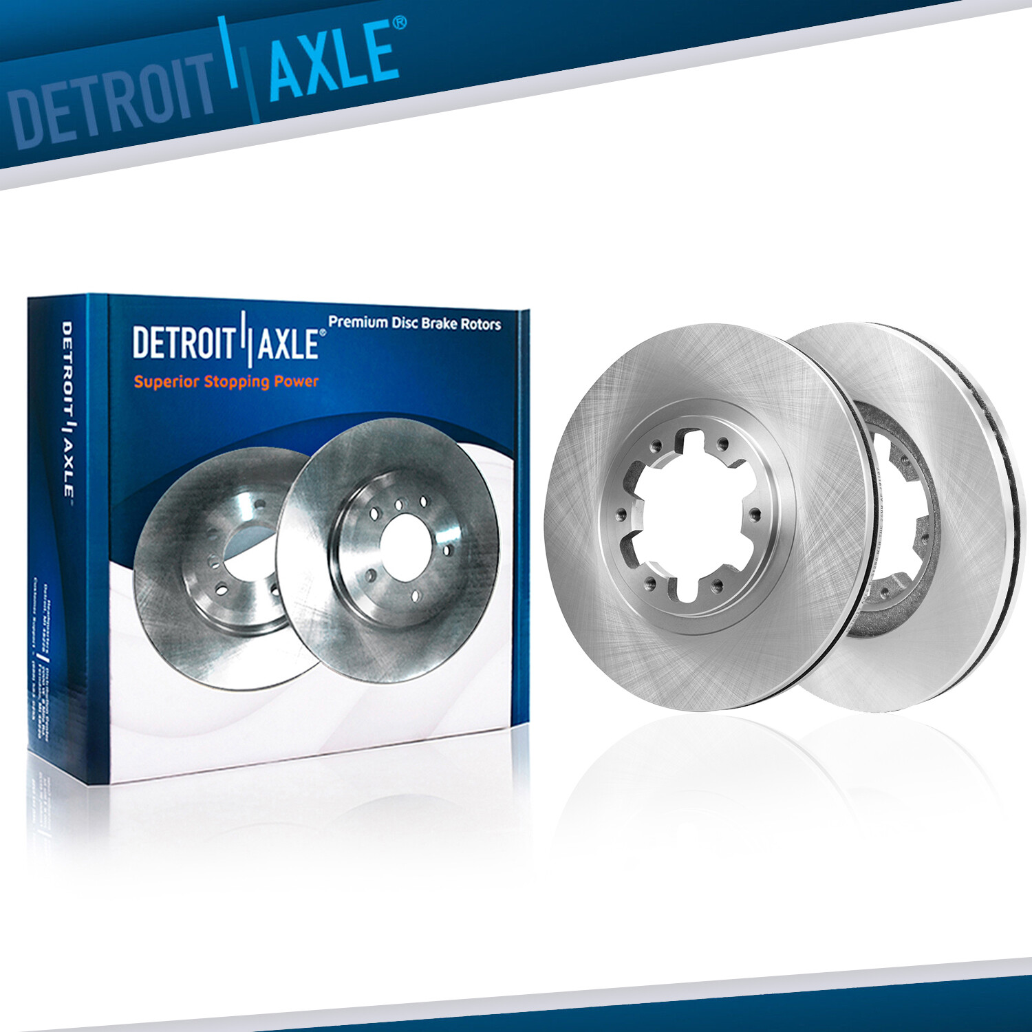 Pair Front Disc Brake Rotors for 1998 – 2003 2004 Infiniti QX4 Nissan Pathfinder