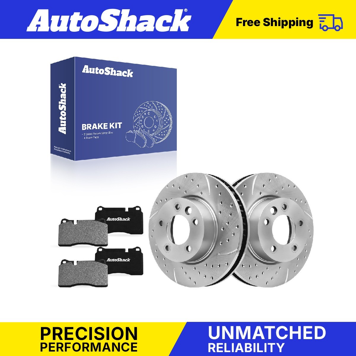 Front Drilled Slotted Brake Rotors Ceramic Pads for VW, Touareg 2012-2017