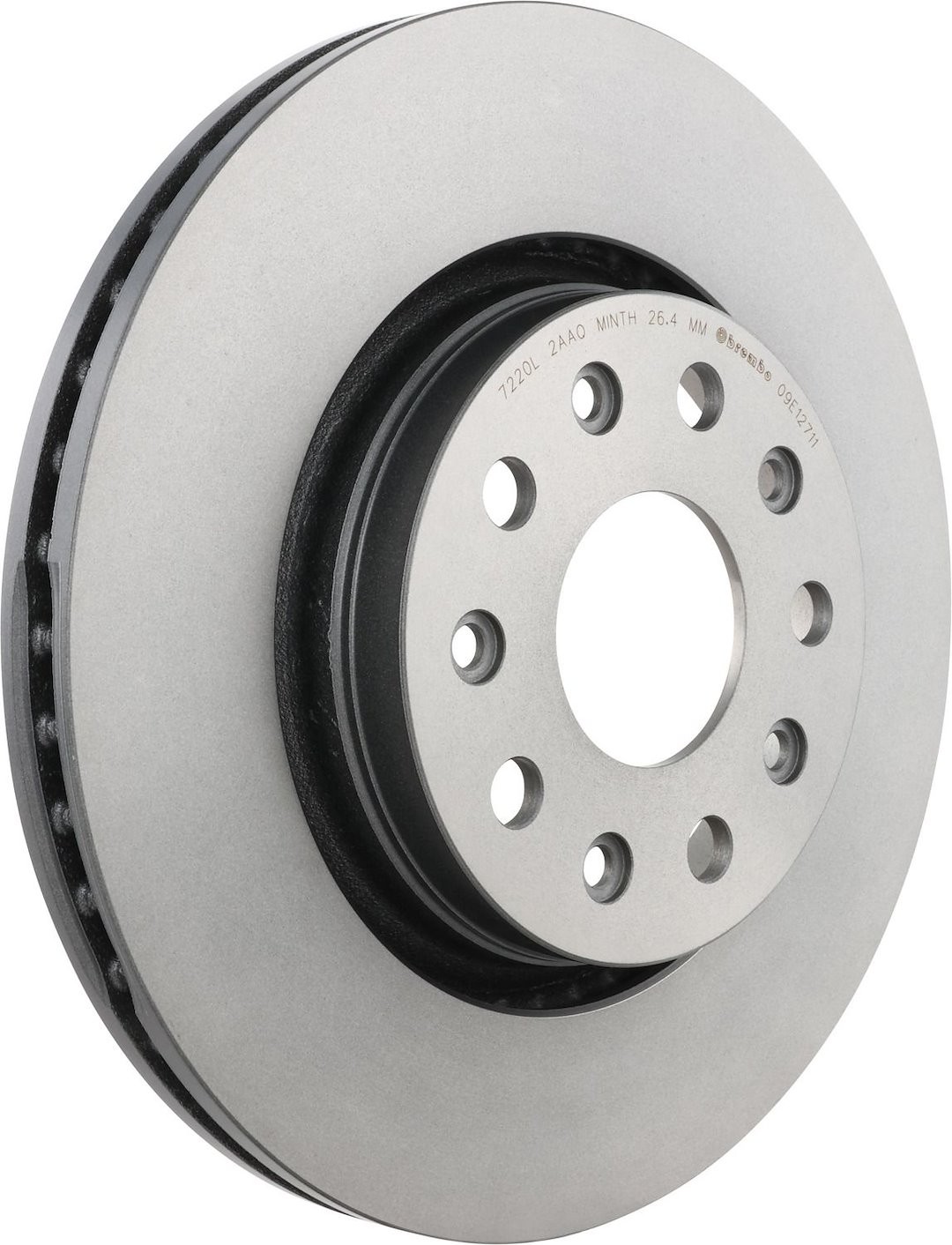 Brembo 09E12711C02 Brake Rotor Prime Vented Wheel Bolt Pattern 5 x 127mm Single
