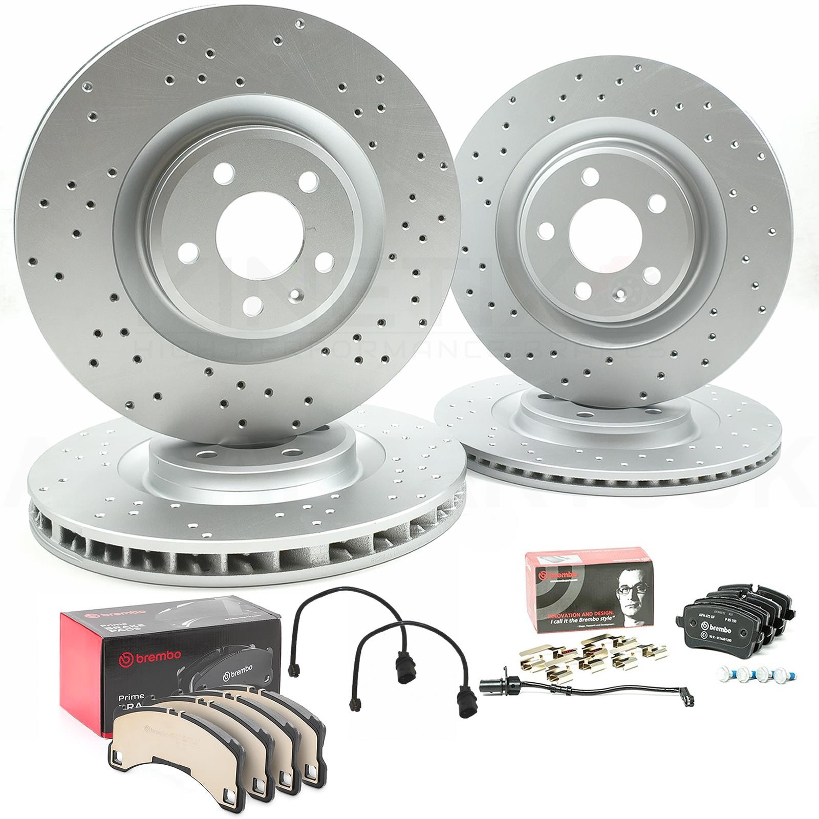 FOR PORSCHE MACAN 3.0 S DIESEL FRONT REAR BRAKE DISCS BREMBO PADS 350mm 330mm