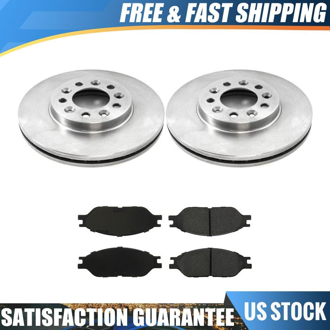 Fits 1999 Ford Windstar Front Brake Rotors & Ceramic Brake Pads